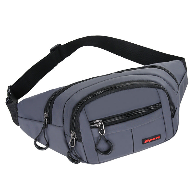 New men's and women's fanny packs, business collection, large-capacity bags, sports multi-function messenger bags, casual waterproof mobile phone breast bags