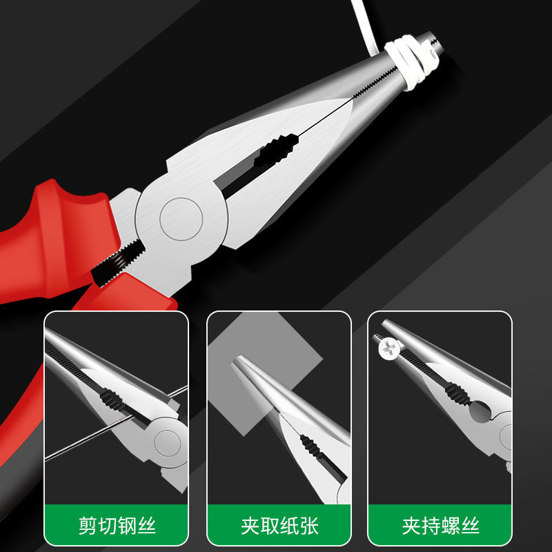 Bao lian needle nose pliers, electrician's special mini pliers, multi-functional tools, industrial grade small hand-made needle nose pliers