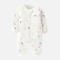 Babibele spring and autumn baby onesie long sleeves baby romper pure cotton bottomintimates newborn romper thin pajamas