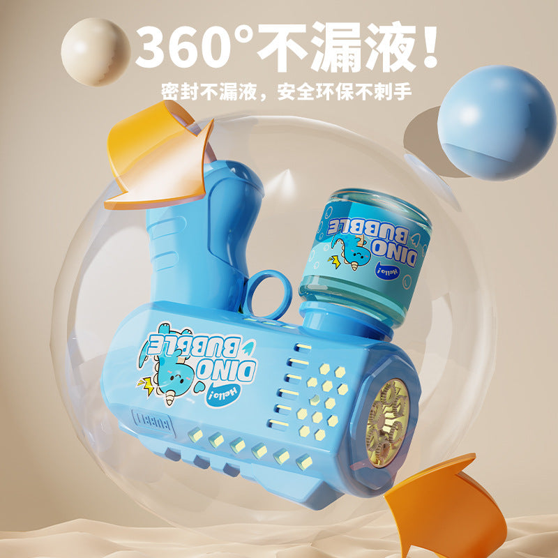 Bubble machine kids fully automatic bubble gun gatling stall toy night market luminous popular hot-selling stall wholesale