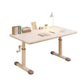 Hand-crank adjustable height desk - office, study, and adjustable height kids' desk and chair set - study room desk, computer desk