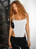 Sexy european and american style women's thin suspender low-cut sleeveless large backless jumpsuit hot girl sexy european and american