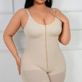 260g hard mesh cross-border body shaping one-piece shaping hip cover corset zipper button body shaping bodysuit