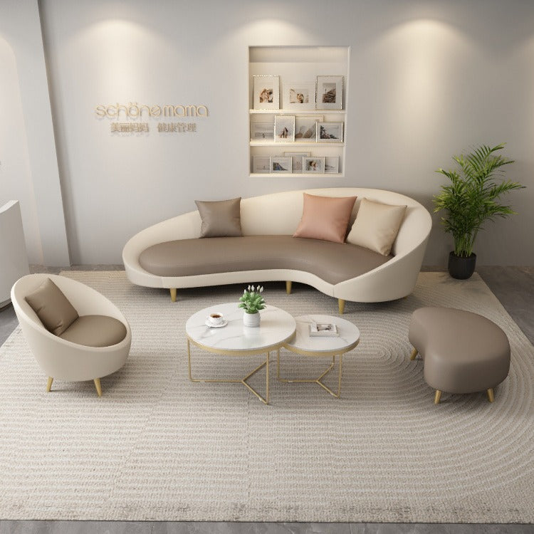 Nordic clothing store sofa simple modern curved internet celebrity shaped creative accessible luxury beauty salon casual store reception