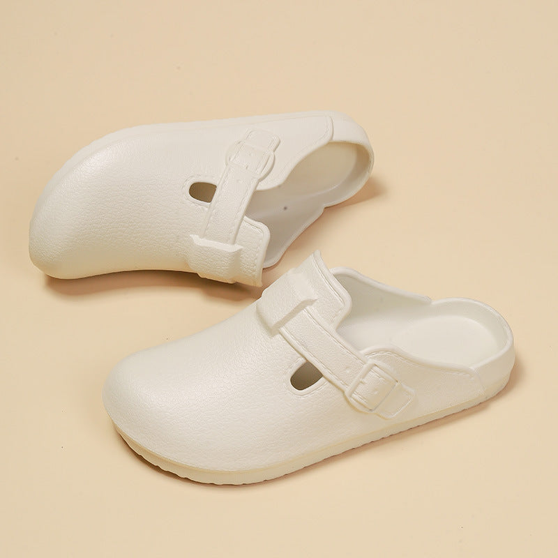 Foreign trade Birkenstock shoes men's summer EVA bag head half slippers light lazy single shoes wear retro thick-soled sandals women