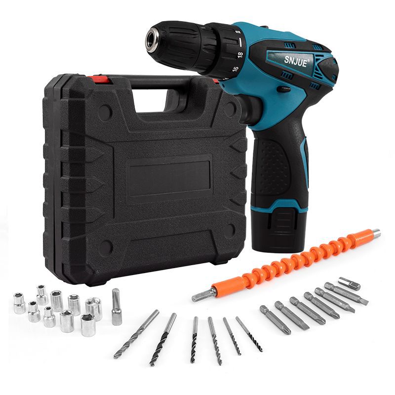 12V lithium battery drill electric screwdriver electric wrench charging hand electric drill brush hand electric drill electric screwdriver pistol drill