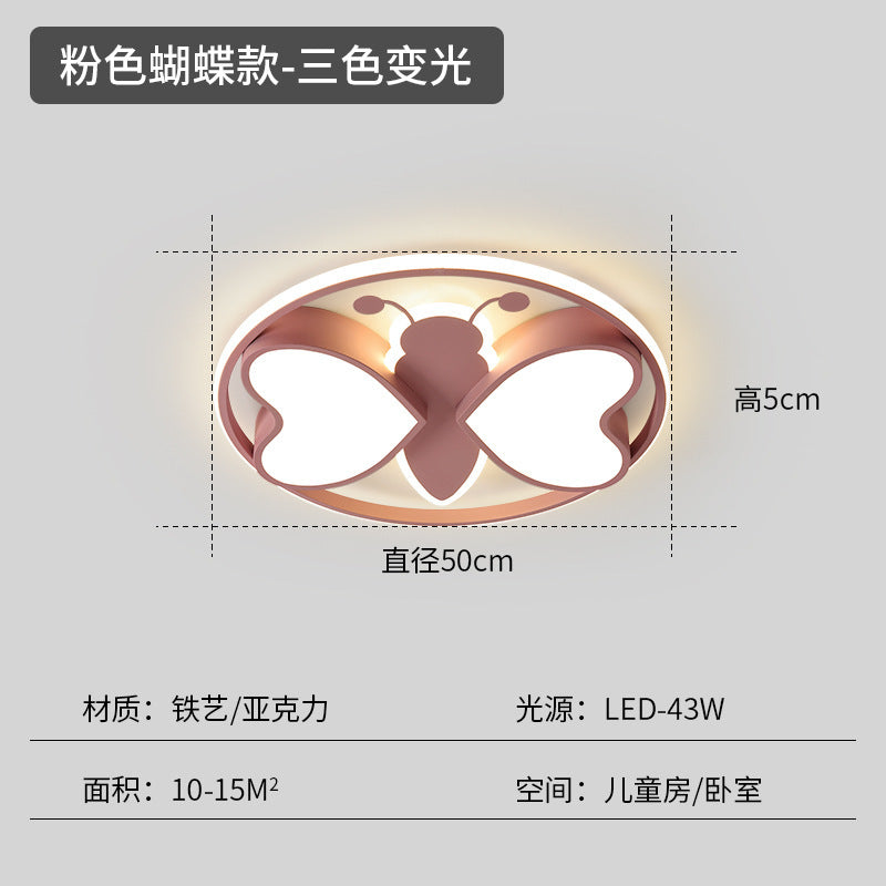 Children's room lighting boys and girls bedroom room light simple modern creative personality cartoon ceiling lamp