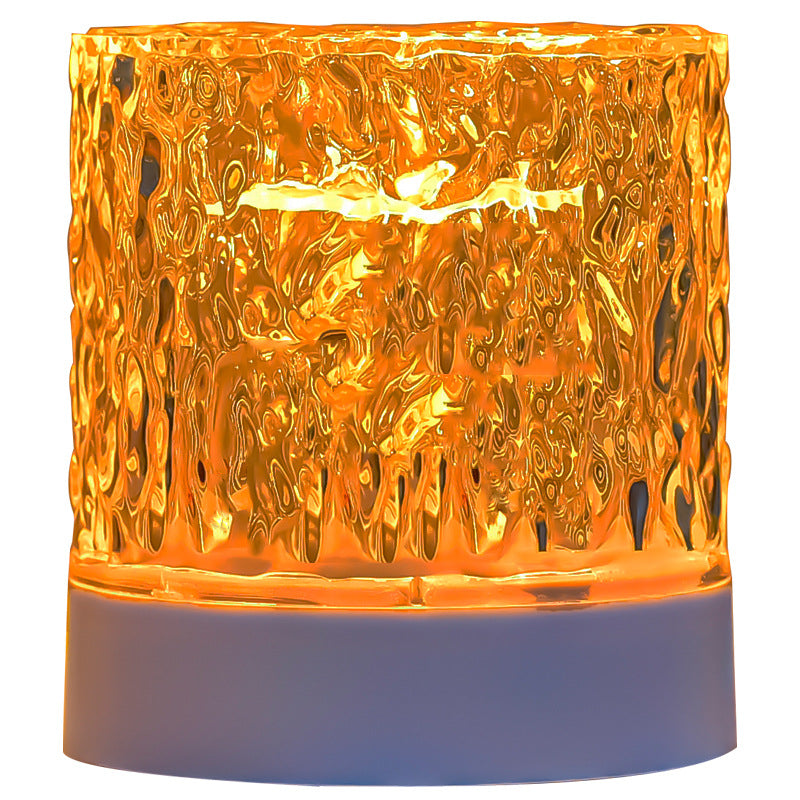 Starmoontablelamp cylindrical water ripple light shadow dynamic atmosphere light rotate projection aurora light
