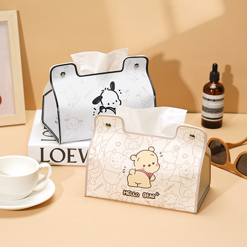 Pumping box Household leather tissue box Living room dining room Waterproof napkin box Car universal storage Pumping box