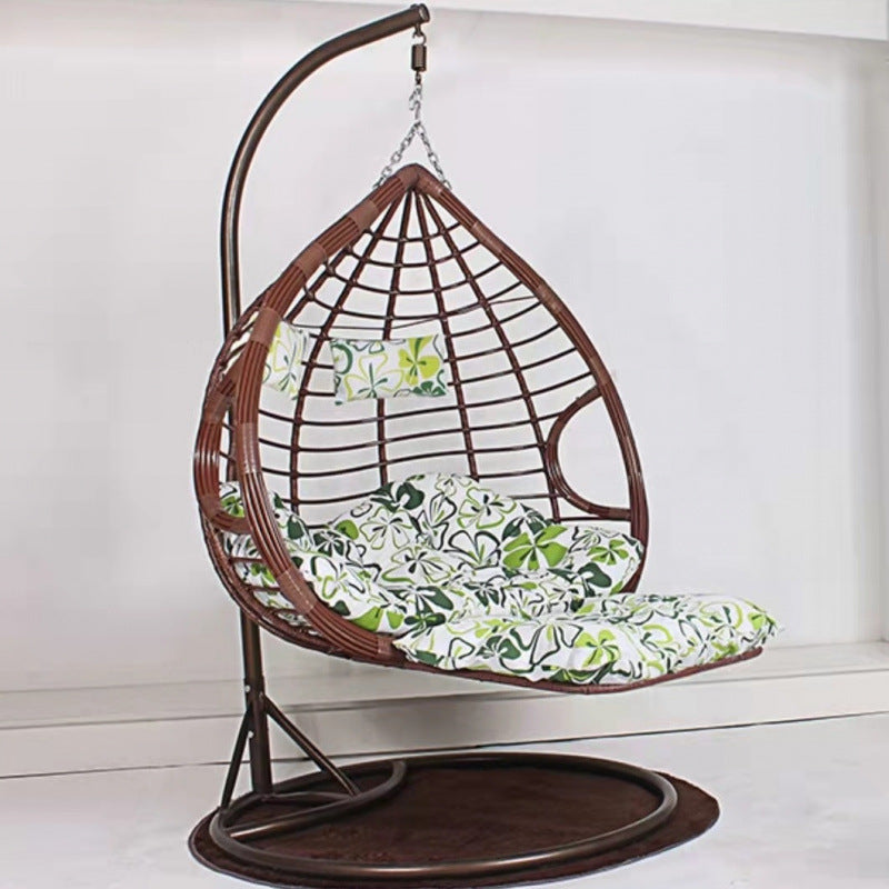 Romantic hanging basket rattan chair for home indoor hanging chair swing adult hammock balcony single double living room rocking lounge chair