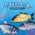 【half price clearance】trending simulated fish electric wobbling fish jumping fish usb rechargeable carp pet cat toy