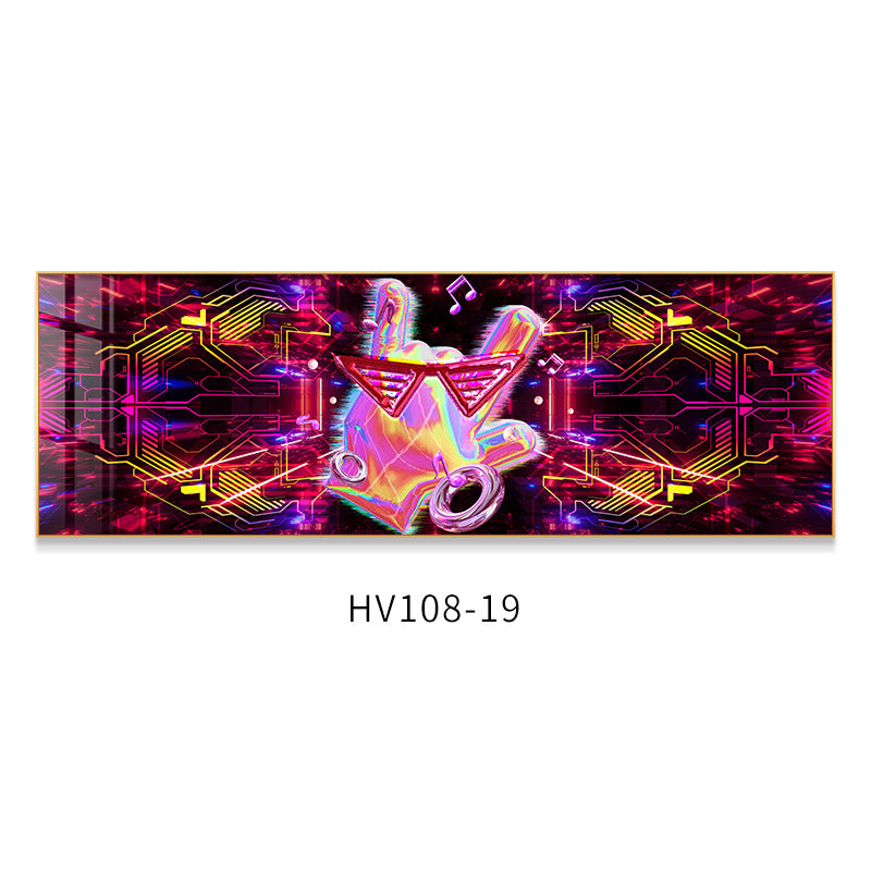 KTV box decoration painting hanging painting club room bar nightclub LED with light luminous lighting background wall mural