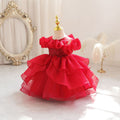 New in stock: toddler formal dress - off-the-shoulder bubble wedding dress, princess gown for baby girls, birthday dress
