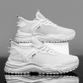 2025 new winter breathable men's shoes - lightweight, thin mesh sneakers with hollowed-out design - white student athletic shoes for men