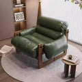 Medieval jersey island chair casual chair balcony single lazy sofa lounge chair living room reclining and sleeping solid wood sofa