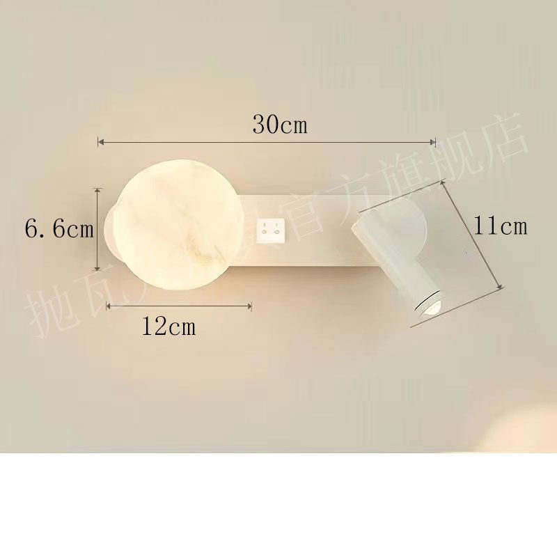 Master bedroom bedside reading wall lamp minimalist rotatecasual moon study wall lamp spotlight light luxury elegant atmosphere lamp