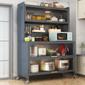 Kitchen storage rack, sideboard, floor-standing multi-layer oven, microwave, pot, electrical appliance, multi-functional storage cabinet