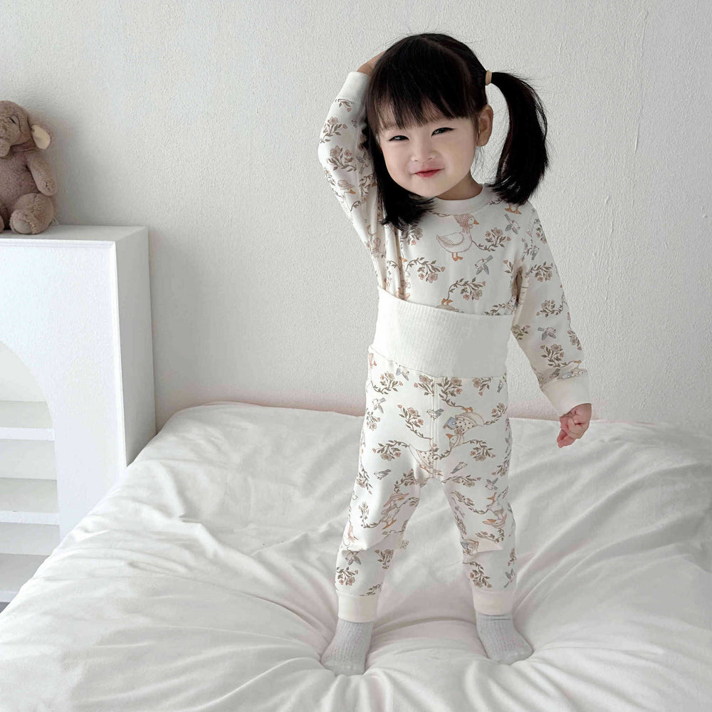Baby comfort fleece cotton 300g autumn clothes high waist belly protection boneless class a fall and winterkidsheattechintimatessuit
