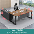 Walnut color 1400*700mm boss table + movable side cabinet + chair [including delivery + installation]