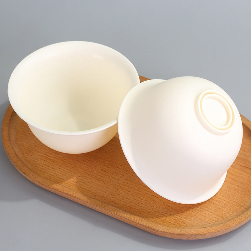 Large flat mouth silicone mask bowl soft bowl beauty salon bowl soft small bowl makeup spa mask tool manufacturer