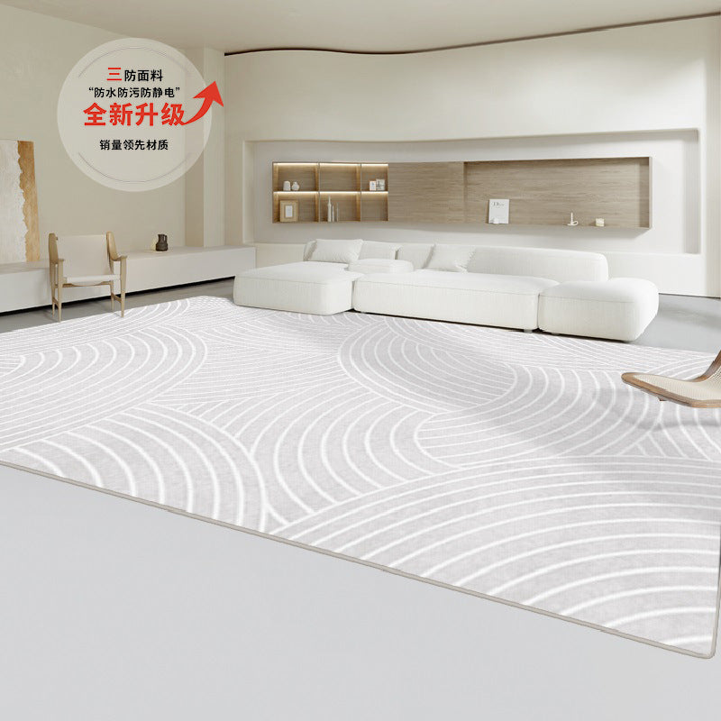 Living room carpet cream style classyaccessible luxurycasual sofa coffee table blanket for home no-wash large area full floor mat