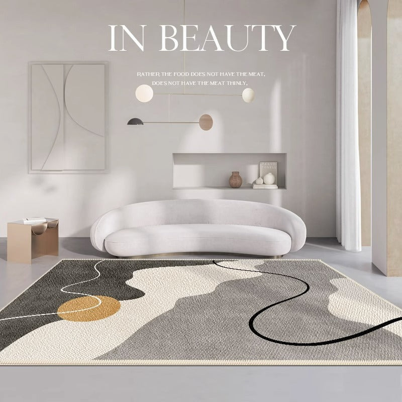 Carpet living room  new waterproofaccessible luxuryclassyfor home sofa coffee table blanket no-wash wipeable cream style floor mat