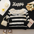 Girls' spring/autumn sweatshirt -  new stylish children's wear - korean style striped autumn top for baby girls and kids