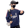 Boys' long-sleeve crew neck t-shirt - new spring/autumn  collection - stylish, casual base layer/sweatshirt for mid-to-large children - korean style