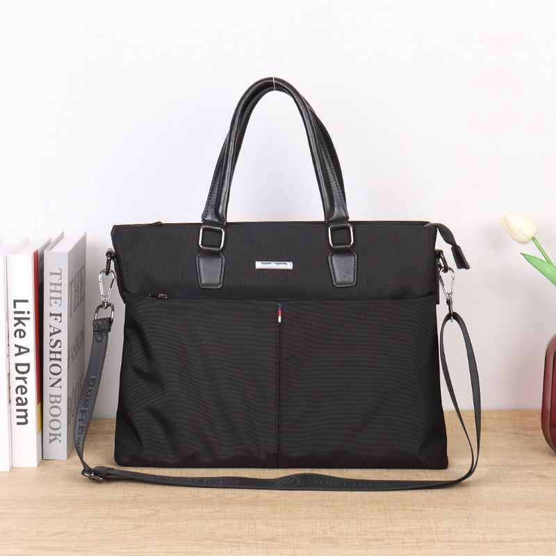 Oxford cloth handheld document bag a4 briefcase pilot handheld briefcase thickened waterproof conference bag information bag