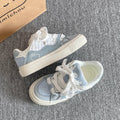 Versatile and unique sneakers: hot-selling platform sneakers for women, new spring/summer 2026 collection, chunky sole white sneakers, casual bread shoes for women