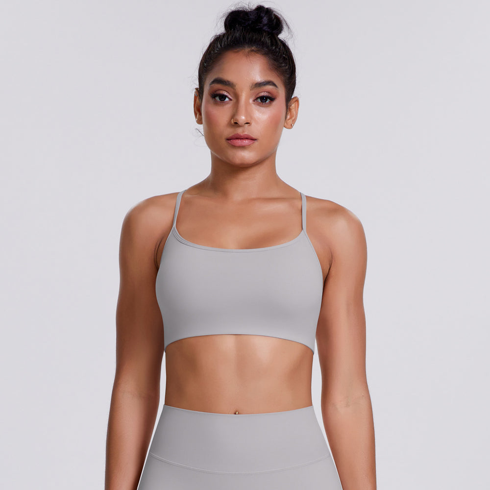 New cloud-feel yoga top: criss-cross back yoga bra tank top - breathable, quick-drying fitness sports bra for women