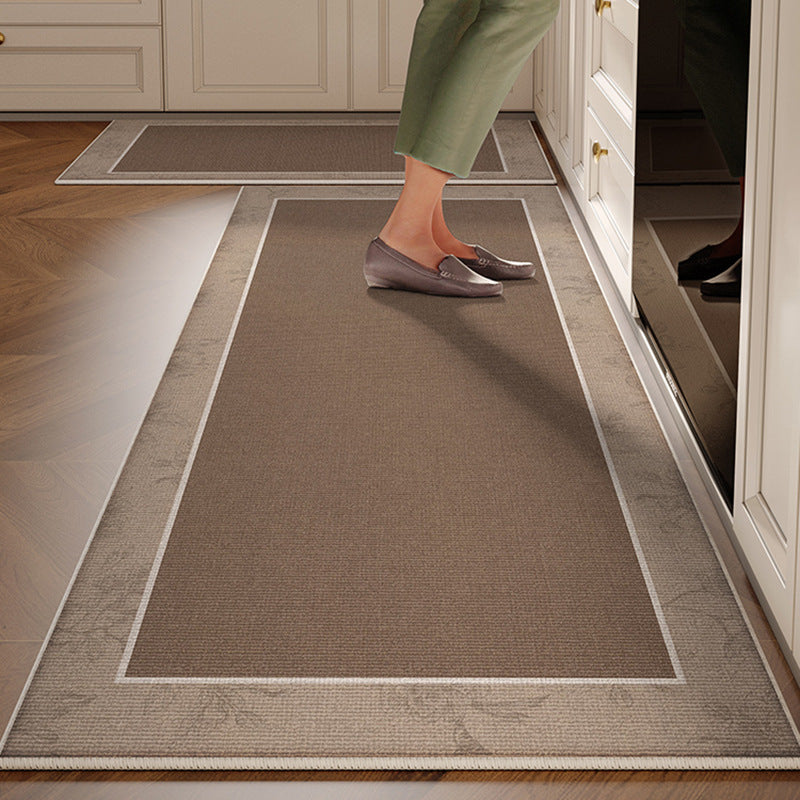 Kitchen floor mat non-slip oil-proof waterproof wipeable no-wash stain-resistant  new special carpet no-wash foot mat