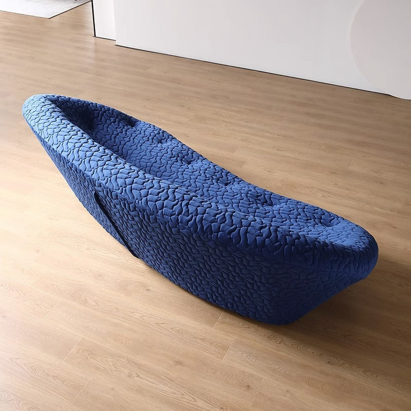 Italian minimalist fabric sofa, curved living room, large apartment, villa, designer, special-shaped corner shell sofa, original