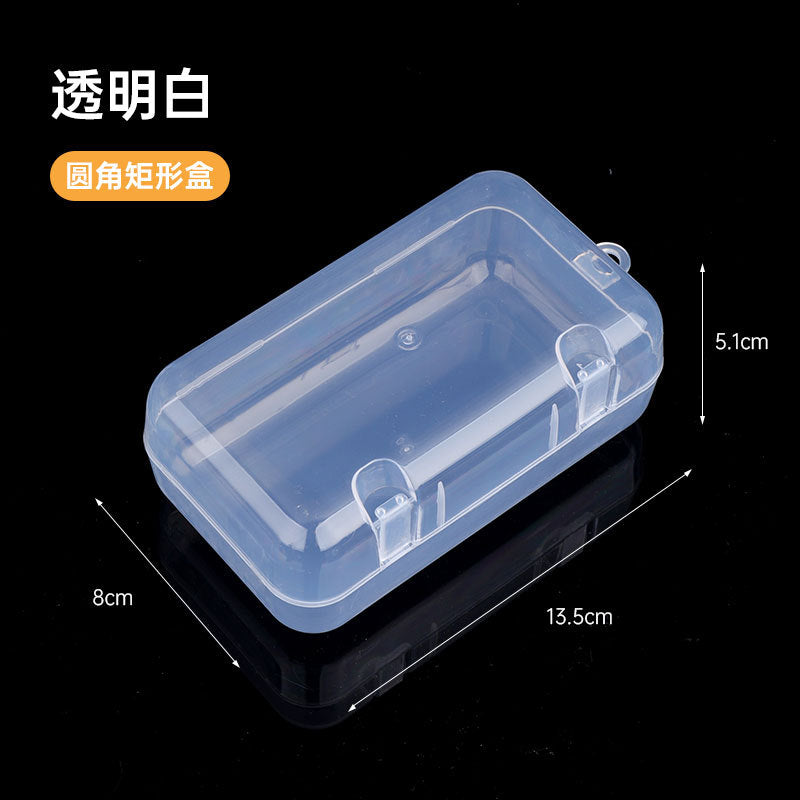 Baby teething glue storage box, water drop box, transparent plastic box, triangular fruit and vegetable music box.