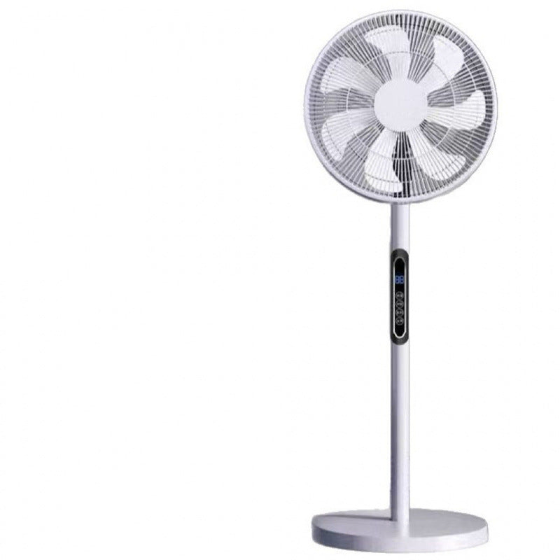 Floor fan electric fan white desktop fan dual-purpose silent vertical circulation fan high wind power office eco-friendly