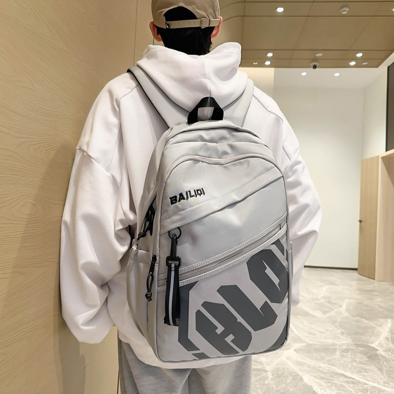 Customizable trendy backpack for college and middle school students, 1000d water-resistant material, multiple colors available, large capacity