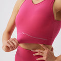 Shockproof running bra - high-impact fitness vest style - padded sports bra for women - outdoor workout underwear