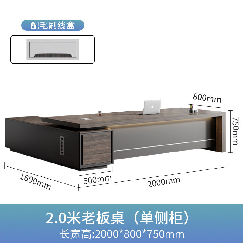 Saint li office desk - luxurious executive office desk and chair set - minimalist modern ceo desk - cross-border e-commerce