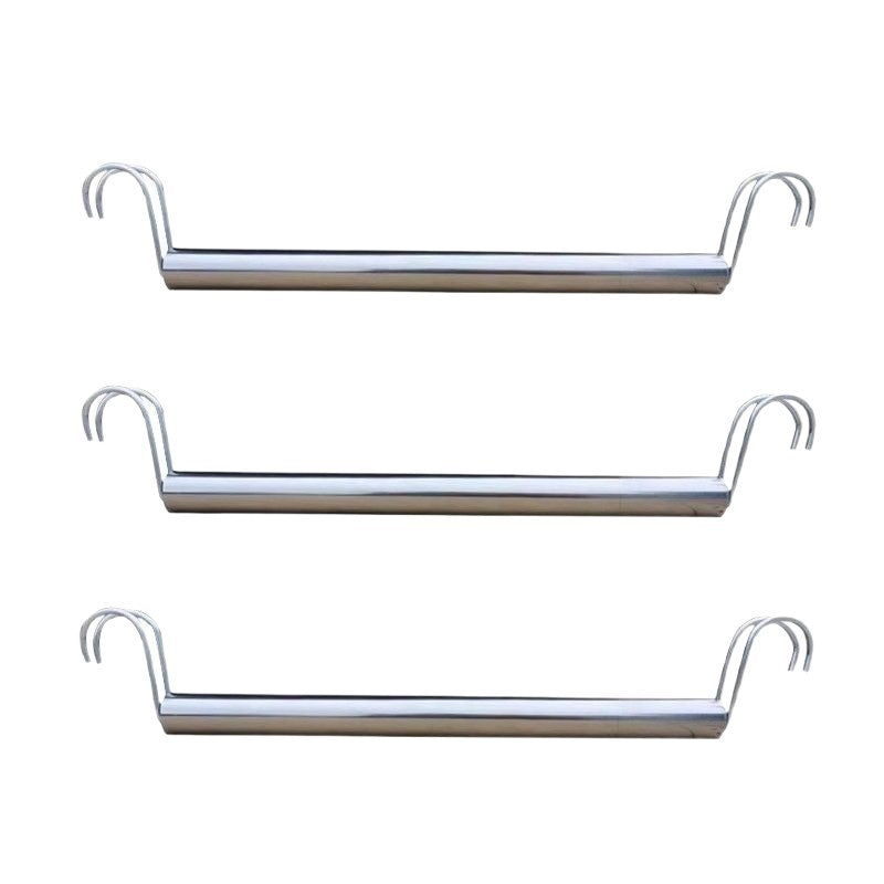 Super lion thickened stainless steel clothes rail butterfly hole shelf clothes hanger adapted to clothes rail special u-shaped groove clothes rail