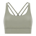 New arrival cross back yoga bra double-sided brushed nude high-strength bubble wrap push-up sports intimatesdw002