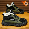 Men's cotton-padded boots 2025 new winter fleece-lined warm outdoor hiking waterproof non-slip high-top work martin snow boots