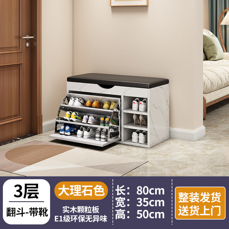 new arrival: bestselling flip-top shoe cabinet - home entryway shoe bench, shoe rack, and stool combo - all-in-one seating & space-saving storage