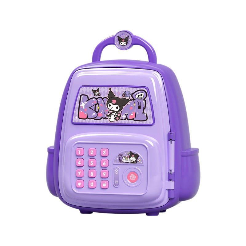Nezha school bag piggy bank boy good-looking password lock kids toy artificial fingerprint only goes in and out of large capacity