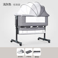 Baby crib newborn bed splicing large bed baby rocking bed bb children's bed cradle bed multifunctional movable foldable