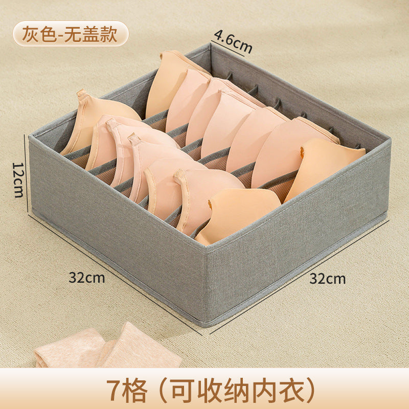 Socks storage box, underwear, underwear, bra, household box, dormitory drawer type fabric division, wardrobe finishing artifact
