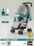 Baby stroller - convertible pushchair, lightweight & foldable, one-click fold, four-wheel design for easy walking, suitable for ages 0-3 years