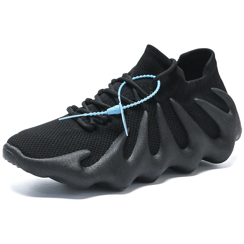 2025 spring/summer new octopus flyknit shoes, size 450 men's shoes, mesh breathable couple's style, men's athletic casual shoes