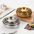 304 korean style extra thick double-layered gold sauce dish, snack & kimchi plate, bbq restaurant seasoning dish, hot pot dipping bowl