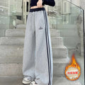 girls' pants: spring/autumn sweatpants, kids' straight-leg autumn fashionable sports pants, girls' wide-leg pants for older children