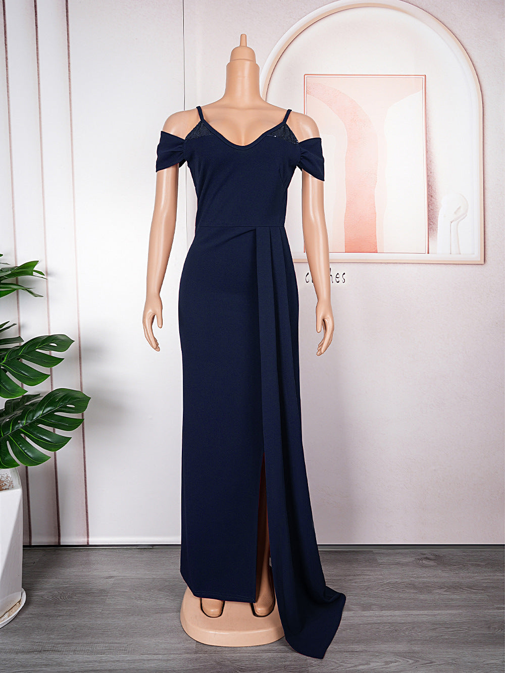 European and american  sexy evening dresses cross-border e-commerce african  bridesmaid wedding slip dresses